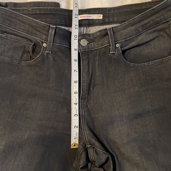 Levi’s Mid-Rise Skinny Cropped Jeans- Size 12 W31 - Picture 6 of 15